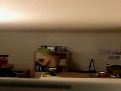 Neighbor spied in her apartment topless on Watchteencam.com