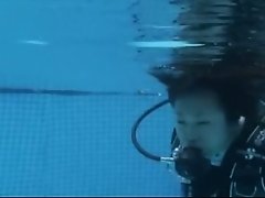 asian scuba underwater on Watchteencam.com