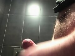 Teenage guy spilling cum in public bathroom on Watchteencam.com