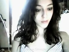Cute Italian teen flashing boobs on webcam chat on Watchteencam.com