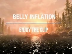 Belly Expansion With Trashbag on Watchteencam.com