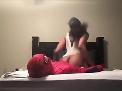 Spiderman Fucking a thick bitch! on Watchteencam.com