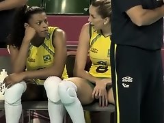 Brazilian volleyball players cameltoes and sexy asses on Watchteencam.com