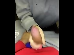 Girlfriend sucks my dick on the train again!! on Watchteencam.com