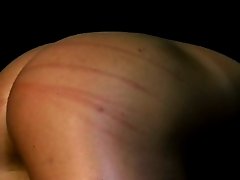 BDSM pornstar Alex Zothberg whipped in splits on Watchteencam.com