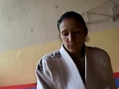 female judoka from hell on Watchteencam.com