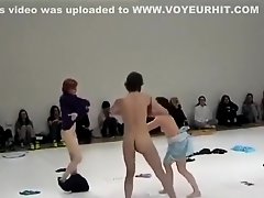 Nude performance art is quite a show on Watchteencam.com