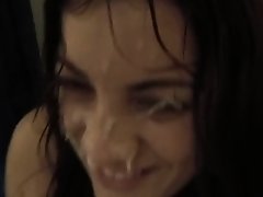 nice teen double facial in bath on Watchteencam.com